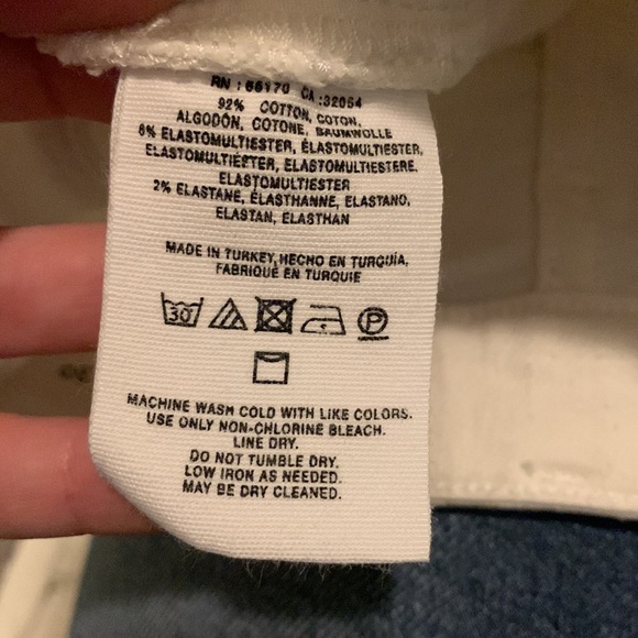 Pilcro and The Letterpress by Anthropologie High Rise Flare White Jeans - Picture 9 of 9